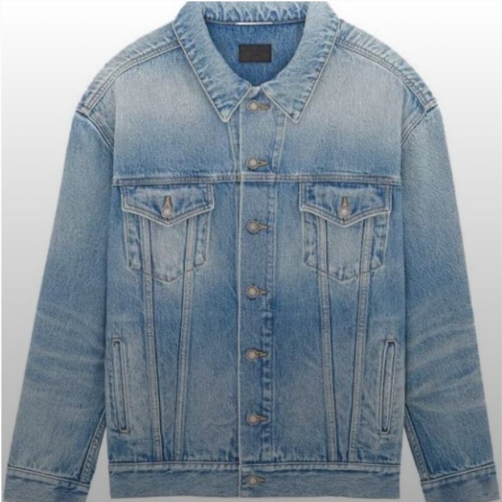 Saint Laurent Oversized Men's Jean Jacket - Like-New